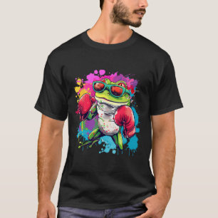 Boxer Frog With Boxing Gloves Kickboxing Funny Box T-Shirt