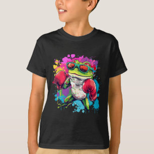 Boxer Frog With Boxing Gloves Kickboxing Funny Box T-Shirt