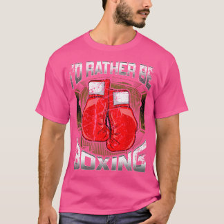 Boxer Funny Boxing Gloves Distressed T-Shirt