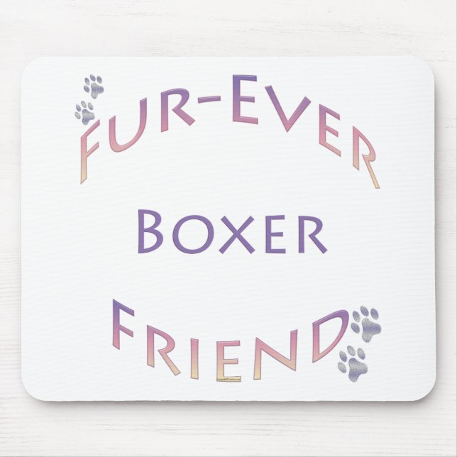 Boxer Furever Mouse Mat (Front)