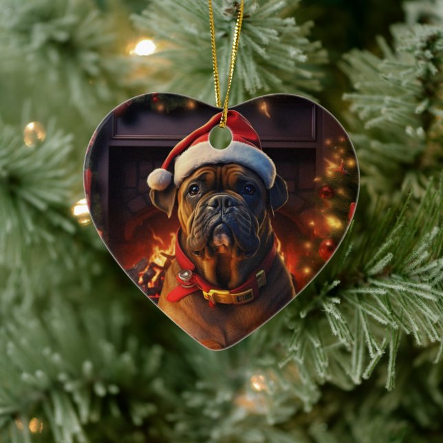 Boxer Gift, Pet Gift, Dog Police, Christmas Gift  Ceramic Tree Decoration (Tree)