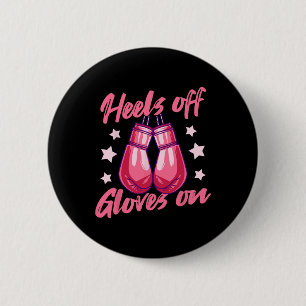 Boxer Girl Martial Arts Boxing Box Club 6 Cm Round Badge