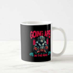 Boxer Going Ape In The Ring Boxing Monkey Coffee Mug