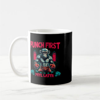 Boxer Going Ape Punch First Boxing Monkey Coffee Mug