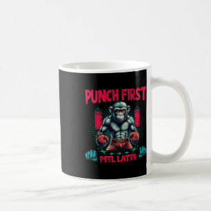 Boxer Going Ape Punch First Boxing Monkey Coffee Mug