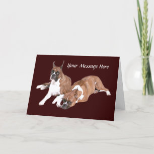 Boxer Greeting Card