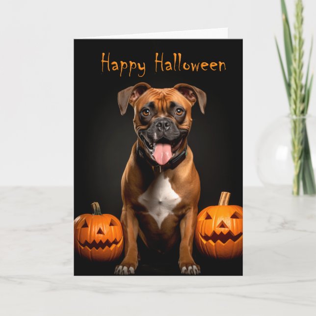 Boxer Halloween Card (Front)