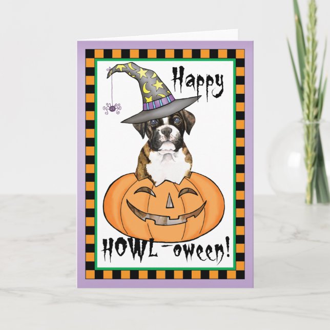 Boxer Halloween Card (Front)