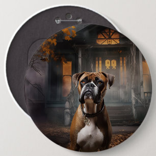 Boxer Halloween Scary 6 Cm Round Badge