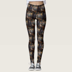 Boxer Halloween Scary Leggings