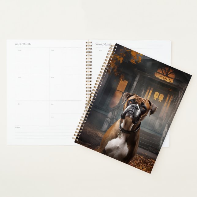 Boxer Halloween Scary Planner (Display)