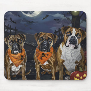 Boxer Halloween Spooky Mouse Mat