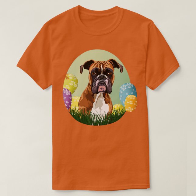 Boxer happy easter day T-Shirt (Design Front)
