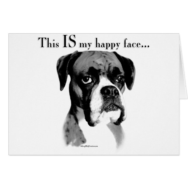 Boxer Happy Face (Front Horizontal)