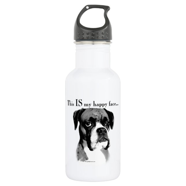 Boxer Happy Face 532 Ml Water Bottle (Front)