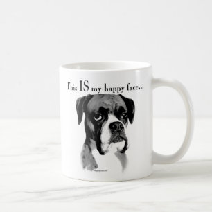 Boxer Happy Face Coffee Mug