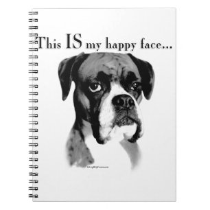Boxer Happy Face Notebook