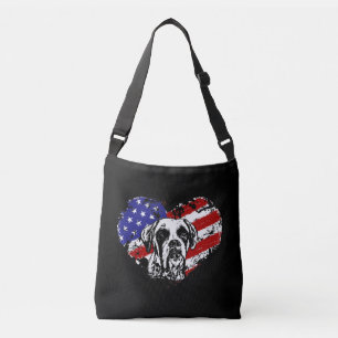 Boxer heart crossbody bag