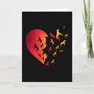 Boxer Heart Dog Owner Funny Animal Gifts For Her Card