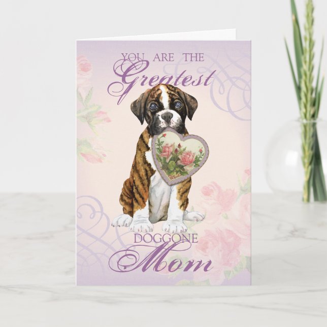 Boxer Heart Mum Card (Front)