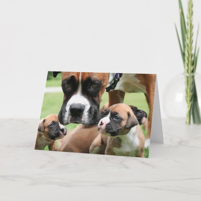 Boxer - Helicopter Mum Card (Front)