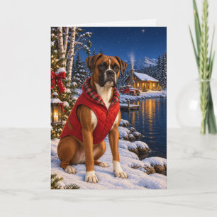 Boxer Holiday Card
