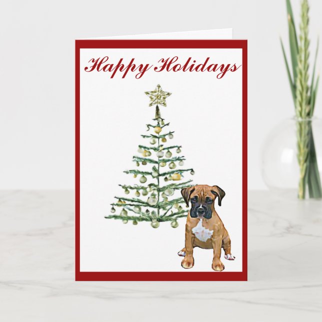 Boxer Holiday Card (Front)
