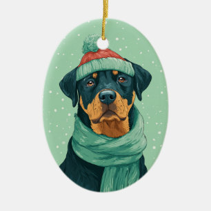 Boxer Holiday Keepsake Ceramic Tree Decoration