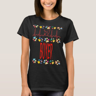 Boxer I Love My Boxer Dog Owner Mum Dad Puppy T-Shirt