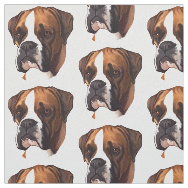 Boxer in Portrait Fabric (Swatch)