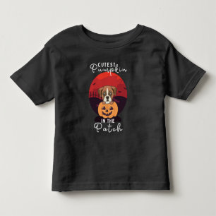 Boxer In Pumpkin Dogs Cutest Pumpkin In The Patch Toddler T-Shirt