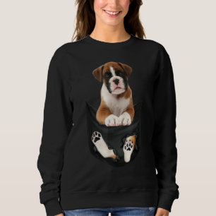 Boxer In Your Pocket Boxer Dog Owner Sweatshirt
