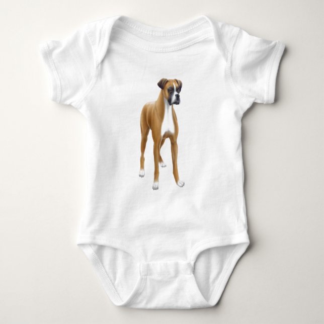 Boxer Infant Baby Bodysuit (Front)
