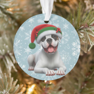 Boxer Jingle All the Way Christmas Ornament