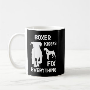 Boxer kisses fix everything Boxer dog mum Boxer da Coffee Mug