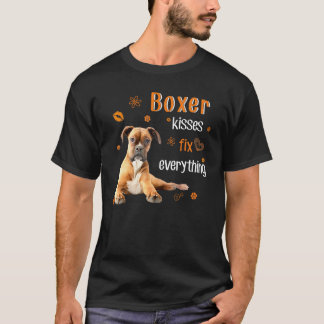 Boxer Kisses Fix Everything T-Shirt