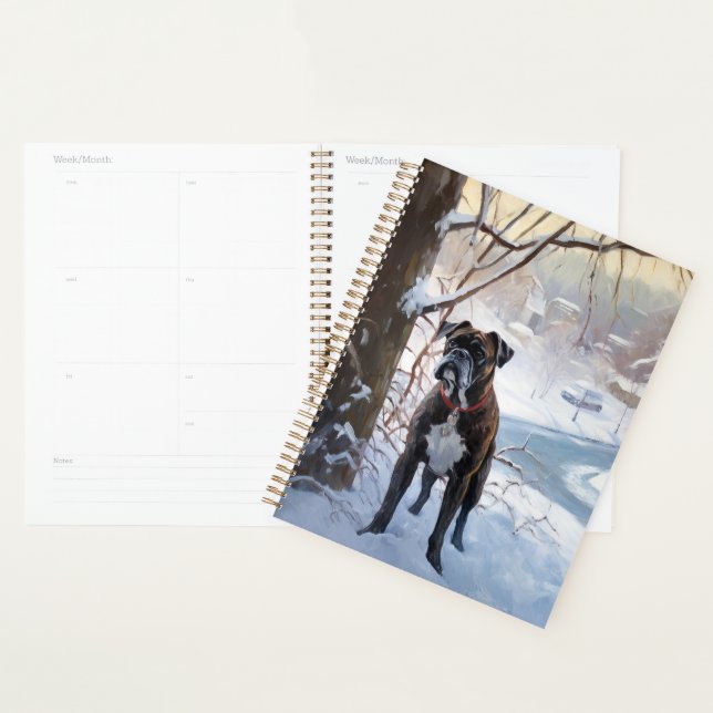 Boxer Let It Snow Christmas Planner (Display)