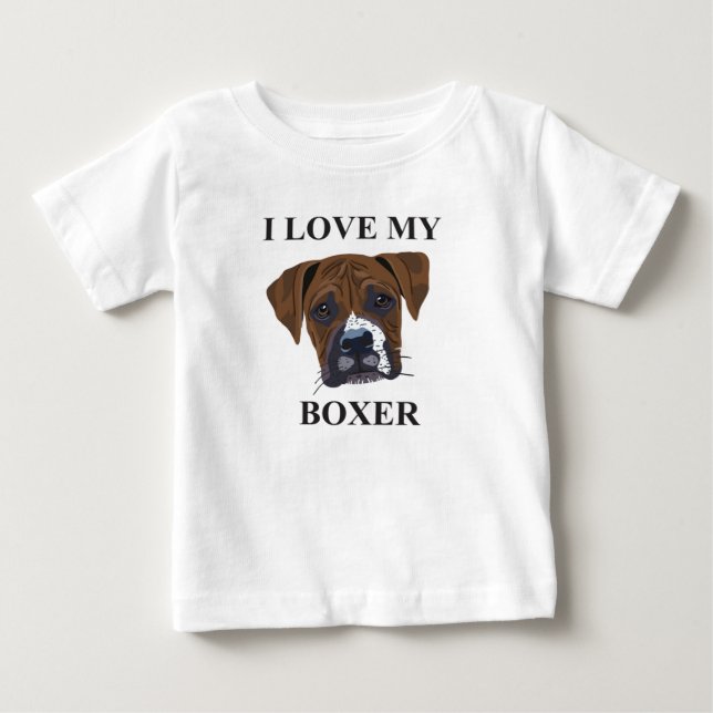 Boxer Love Baby T-Shirt (Front)