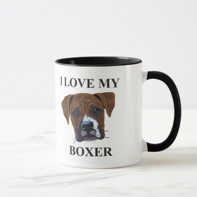 Boxer Love Mug (Right)