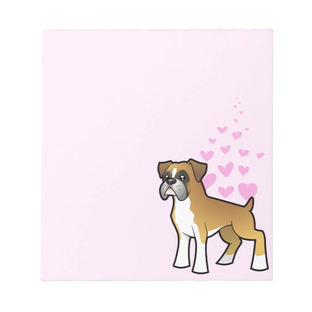 Boxer Love Notepad (Front)