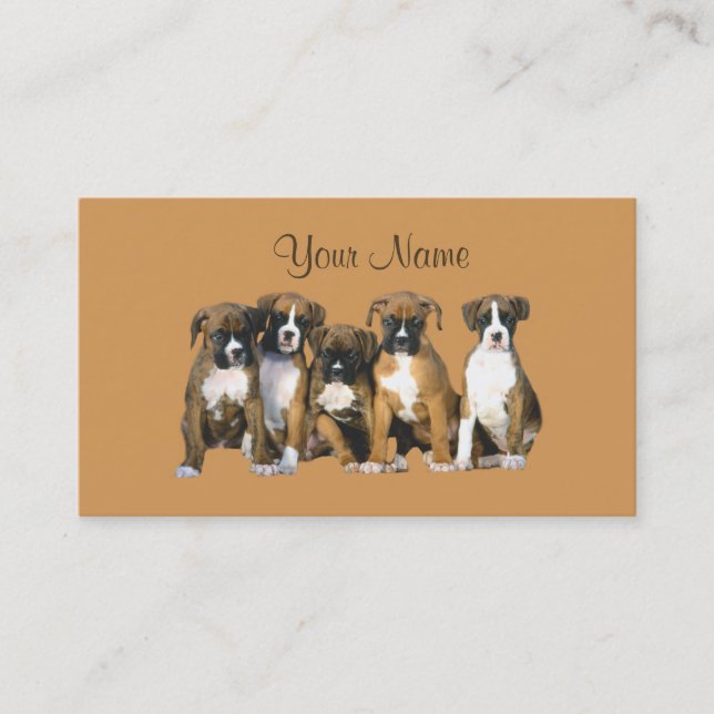 Boxer Lover Business Card (Front)