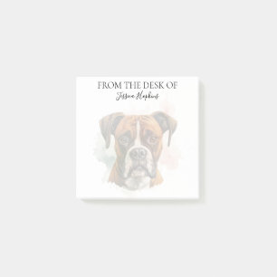 Boxer Lover Monogrammed Dog Post-it Notes