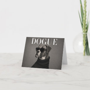 Boxer Luxury Dog Portrait Thank You Cards