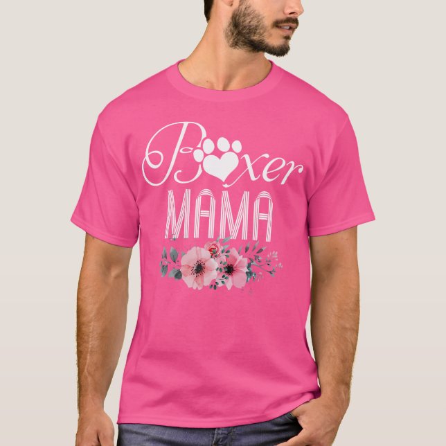 Boxer Mama Shirt Mother'S Day Dog Lover Gift (Front)