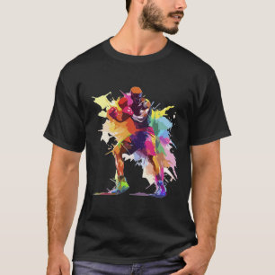 Boxer Man Boxing Paint Splash Kickboxer Kickboxing T-Shirt