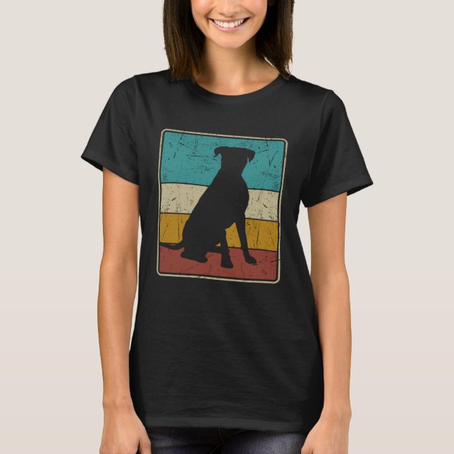 Boxer   Men Women Boxer Vintage Dog T-Shirt (Front)