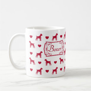 Boxer Mug With Hearts