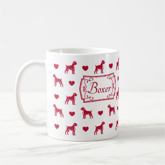 Boxer Mug With Hearts