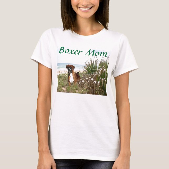 Boxer Mum Beachgrass T-Shirt (Front)