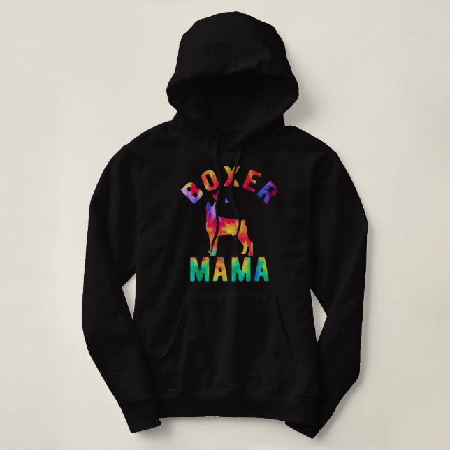 Boxer Mum Boxer Mama Boxer Dog Lover Hoodie (Design Front)